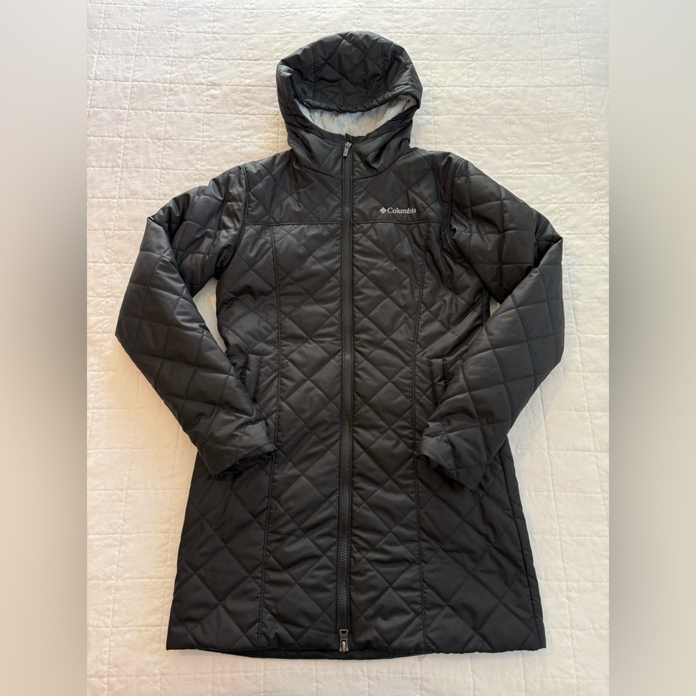 Columbia Women's Dark Gray Quilted Ski Jacket